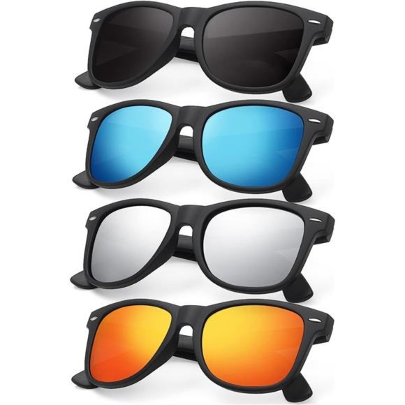 4 Pack Polarized Sunglasses Womens Men Fashion UV Blocking UV400 Protection - Picture 1 of 6